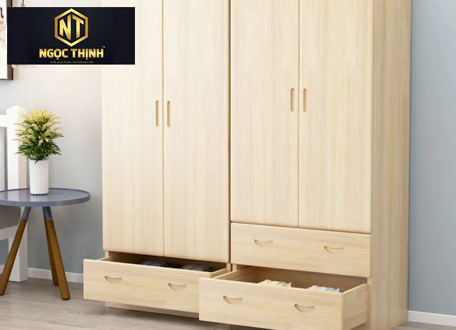Xưởng Nội Thất Ngọc Thịnh Đồng Nai - TP.HCM - Yủ quần áo gỗ công nghiệp MDF cao cấp, giá rẻ.